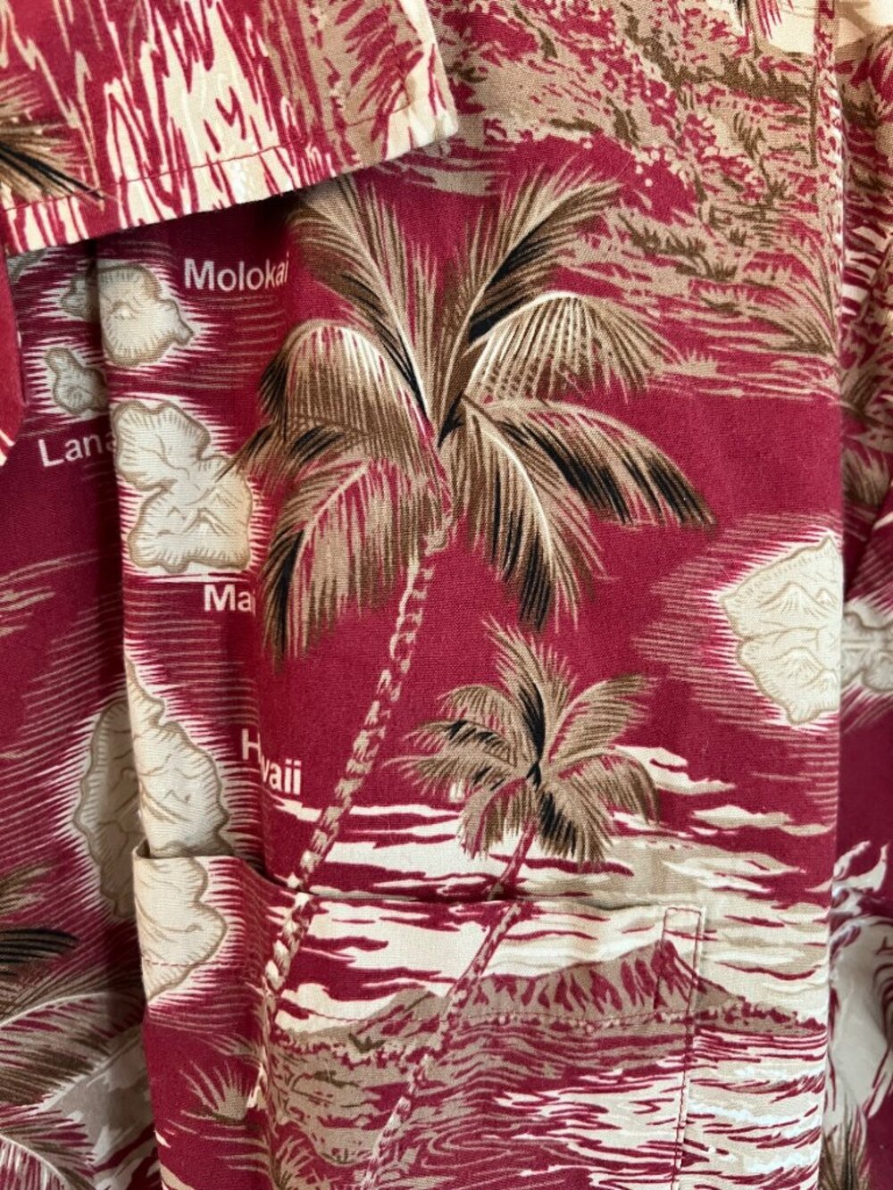 Favant  Hawaiian Short Sleeve Shirt Button Down Tropical Palm Trees Island XXL - Picture 3 of 7